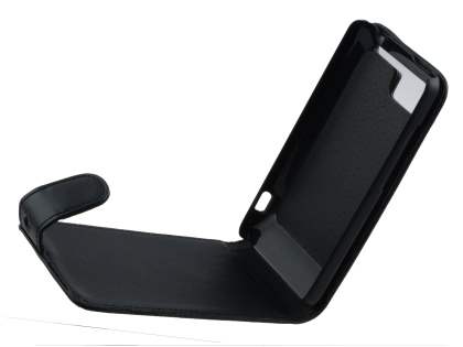 HTC Velocity 4G Synthetic Leather Flip Case - Black