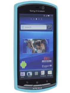 Mercury Goospery Glossy Gel Case for Sony Ericsson Xperia neo MT15i - Sky Blue