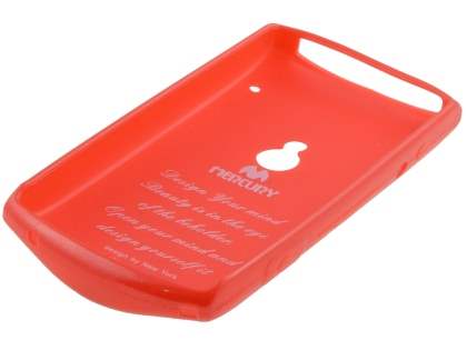 Mercury Goospery Glossy Gel Case for Sony Ericsson Xperia neo MT15i - Red