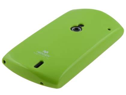 Mercury Goospery Glossy Gel Case for Sony Ericsson Xperia neo MT15i - Lime Green