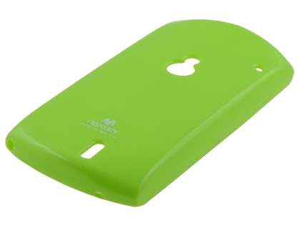 Mercury Goospery Glossy Gel Case for Sony Ericsson Xperia neo MT15i - Lime Green