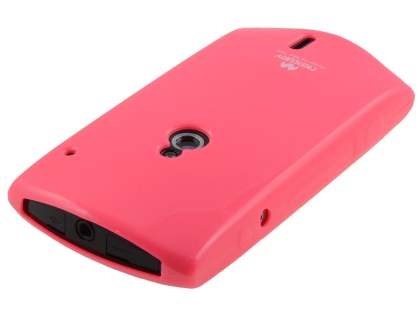 Mercury Goospery Glossy Gel Case for Sony Ericsson Xperia neo MT15i - Hot Pink