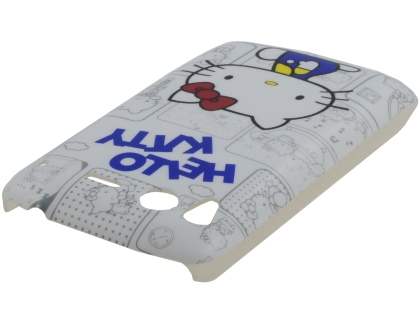 HTC Desire S Hello Kitty Back Case - White/blue