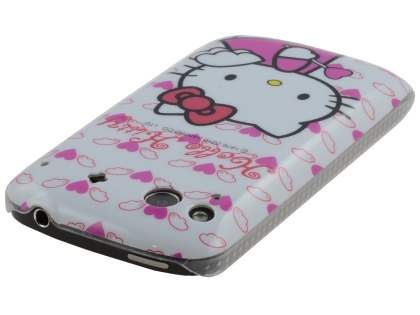 HTC Desire S Hello Kitty Back Case - White/Pink