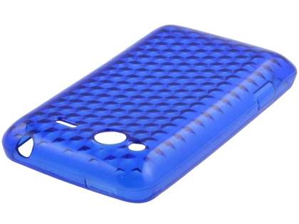 HTC Salsa TPU Gel Case - Diamond Blue