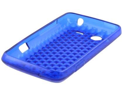 HTC Salsa TPU Gel Case - Diamond Blue