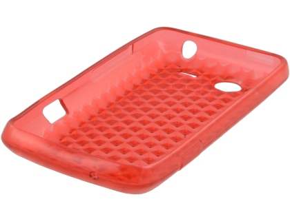 HTC Salsa TPU Gel Case - Diamond Red