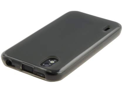 LG Optimus Black P970 Frosted Colour TPU Gel Case - Grey/Frosted Grey