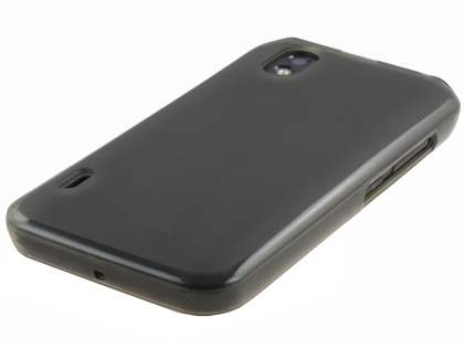 LG Optimus Black P970 Frosted Colour TPU Gel Case - Grey/Frosted Grey