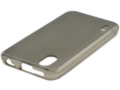 LG Optimus Black P970 Frosted Colour TPU Gel Case - Grey/Frosted Grey