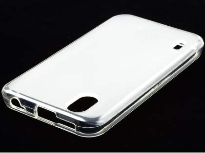 LG Optimus Black P970 Frosted Colour TPU Gel Case - Clear/Frosted Clear
