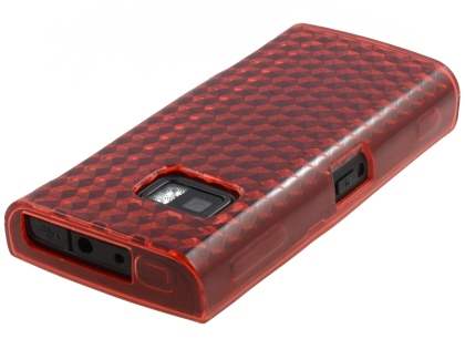 TPU Gel Case for Nokia X6 - Diamond Red