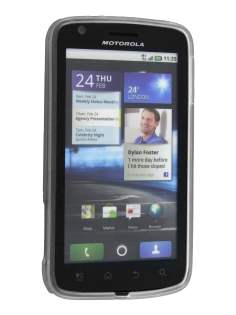 Frosted TPU Case for Motorola ATRIX - Frosted Clear