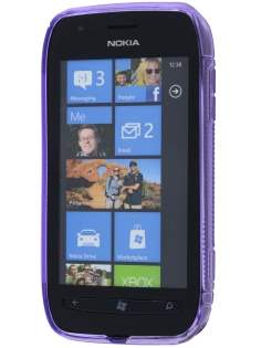 Nokia Lumia 710 Wave Case - Purple/Frosted Purple