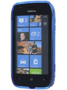 Nokia Lumia 710 Wave Case - Frosted Blue/Blue