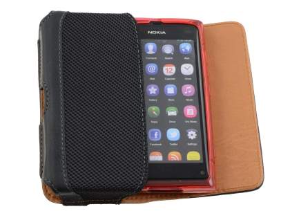 Nokia N9 Synthetic Leather Belt Pouch (Bumper Case Compatible)