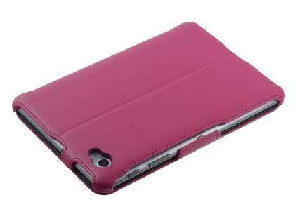 Premium Samsung Galaxy Tab 7.7 P6800 Slim Synthetic Leather Flip Case with Dual-Angle Tilt Stand - Pink