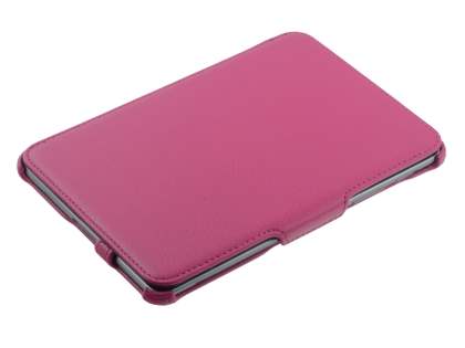 Premium Samsung Galaxy Tab 7.7 P6800 Slim Synthetic Leather Flip Case with Dual-Angle Tilt Stand - Pink
