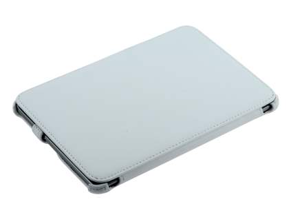 Premium Samsung Galaxy Tab 7.7 P6800 Slim Synthetic Leather Flip Case with Dual-Angle Tilt Stand - Pearl White