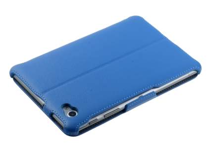 Premium Samsung Galaxy Tab 7.7 P6800 Slim Synthetic Leather Flip Case with Dual-Angle Tilt Stand - Sky Blue