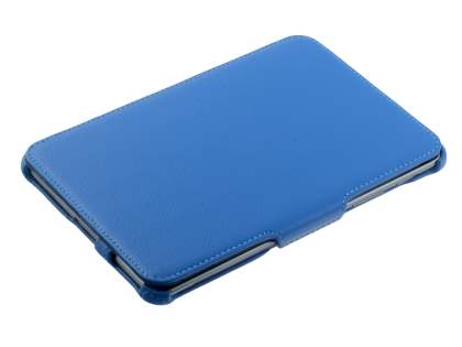 Premium Samsung Galaxy Tab 7.7 P6800 Slim Synthetic Leather Flip Case with Dual-Angle Tilt Stand - Sky Blue