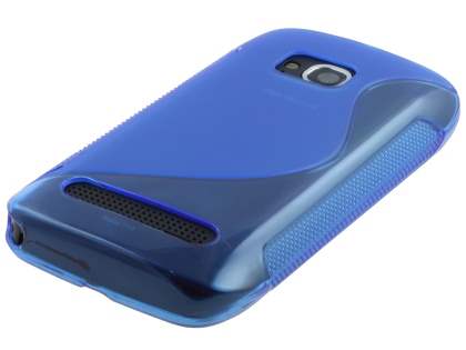 Nokia Lumia 710 Wave Case - Frosted Blue/Blue