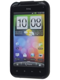 HTC Incredible S Frosted Colour TPU Gel Case - Black