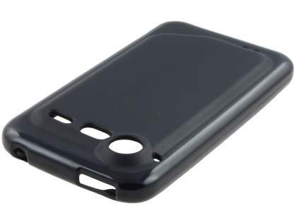 HTC Incredible S Frosted Colour TPU Gel Case - Black
