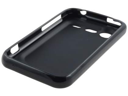 HTC Incredible S Frosted Colour TPU Gel Case - Black