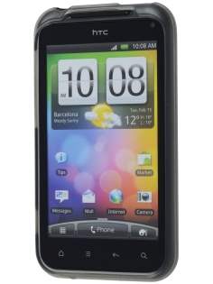 HTC Incredible S Frosted Colour TPU Gel Case - Frosted Grey