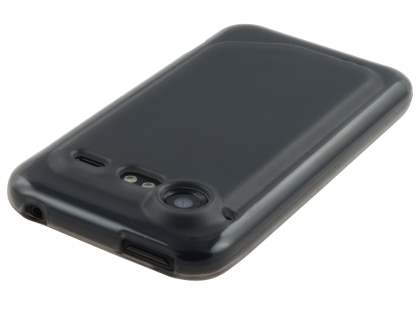 HTC Incredible S Frosted Colour TPU Gel Case - Frosted Grey