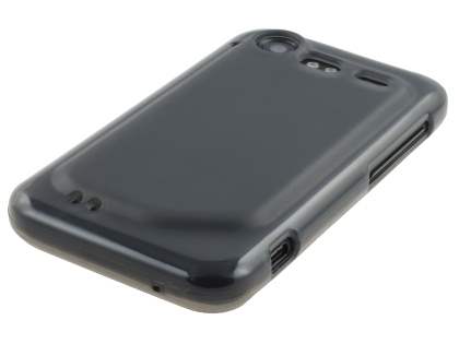 HTC Incredible S Frosted Colour TPU Gel Case - Frosted Grey