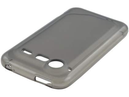 HTC Incredible S Frosted Colour TPU Gel Case - Frosted Grey