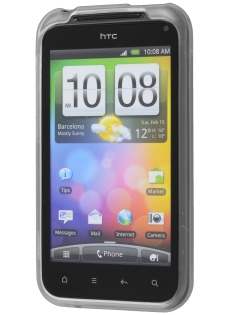 HTC Incredible S Frosted Colour TPU Gel Case - Frosted Clear