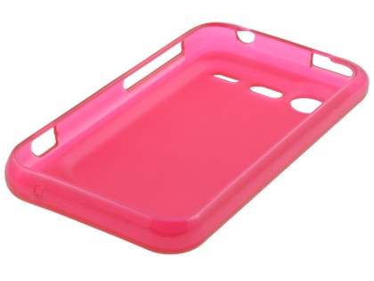 HTC Incredible S Frosted Colour TPU Gel Case - Frosted Red
