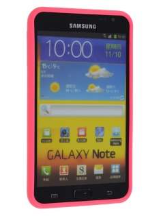 Mercury Goospery Glossy Gel Case for Samsung I9220 Galaxy Note - Hot Pink