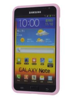 Samsung I9220 Galaxy Note Frosted Colour TPU Gel Case - Baby Pink