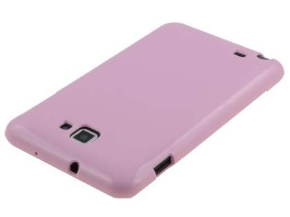 Samsung I9220 Galaxy Note Frosted Colour TPU Gel Case - Baby Pink