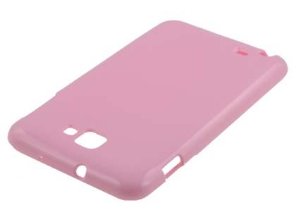 Samsung I9220 Galaxy Note Frosted Colour TPU Gel Case - Baby Pink