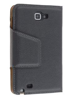 Synthetic Leather Wallet Case for Samsung I9220 Galaxy Note - Classic Black Synthetic Leather Wallet Case for Samsung I9220 Galaxy Note - Classic Black