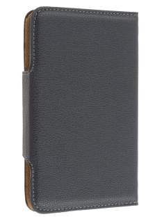 Synthetic Leather Wallet Case for Samsung I9220 Galaxy Note - Classic Black