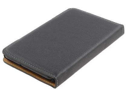 Synthetic Leather Wallet Case for Samsung I9220 Galaxy Note - Classic Black