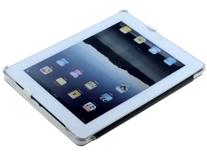 Premium Slim Synthetic Leather Flip Case with Stand for iPad 2/3/4 - Pearl White