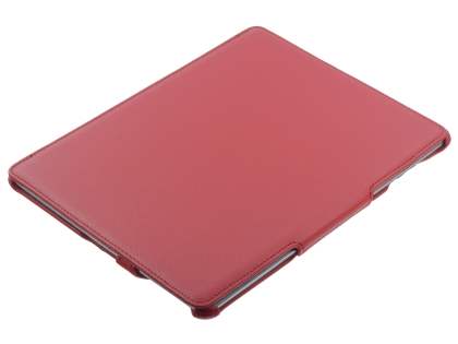 Premium Slim Synthetic Leather Flip Case with Stand for iPad 2/3/4 - Red