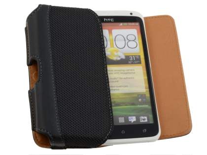 HTC One X / XL / X+ Synthetic Leather Belt Pouch (Naked Phone Only)