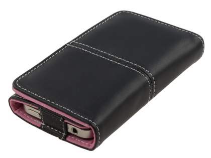 iPhone 4/ 4S Wallet Case - Black/Baby Pink