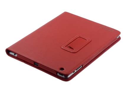 Synthetic Leather Flip Case with Stand for iPad 2 / iPad 3 / iPad 4 - Red