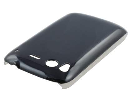 Glossy Slim Case for HTC Desire S - Black