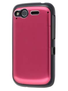HTC Desire S Brushed Aluminium Case - Red