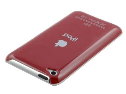 Glossy Back Case for iPod Touch 4 - Glossy Red